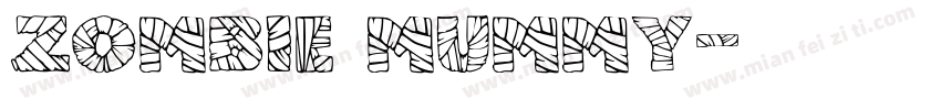Zombie Mummy字体转换